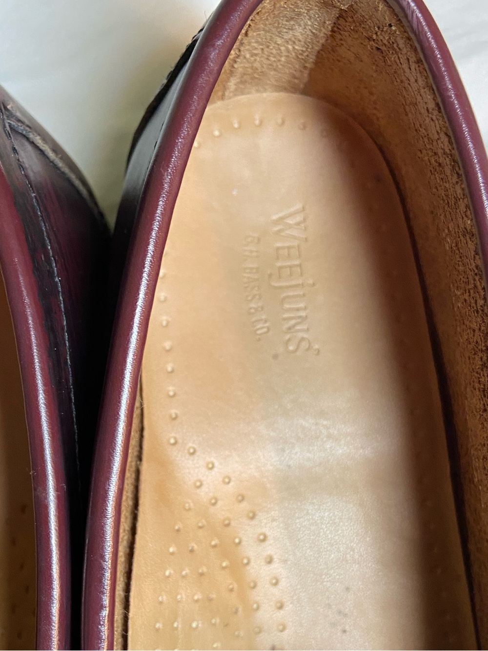 Women’s Burgundy Penny Loafers - Picture 7 of 8